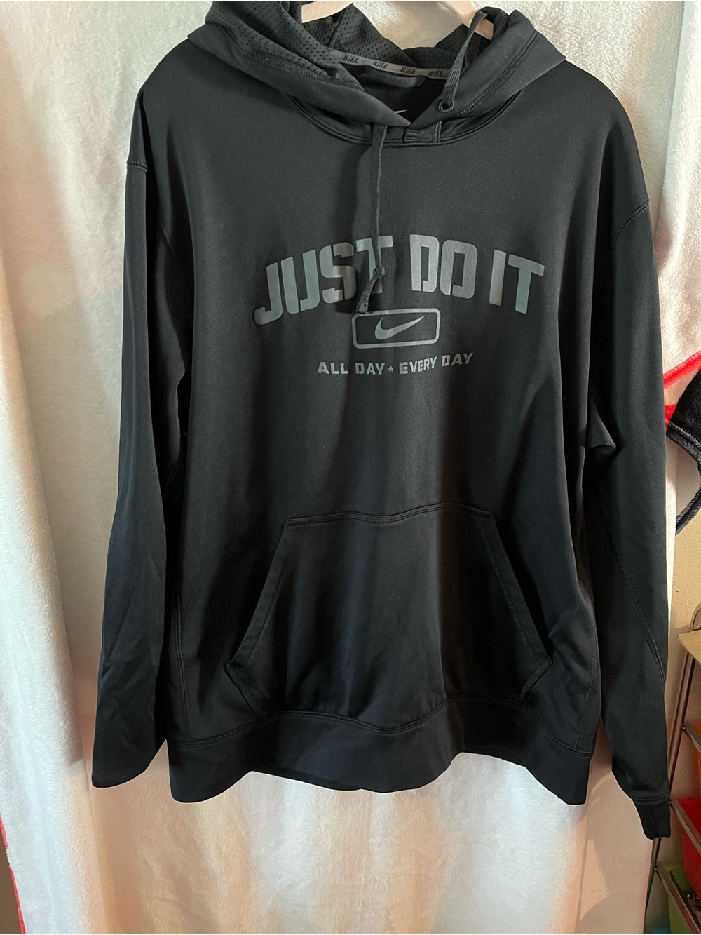 Nike Black 'Just Do It' Pullover Hoodie
